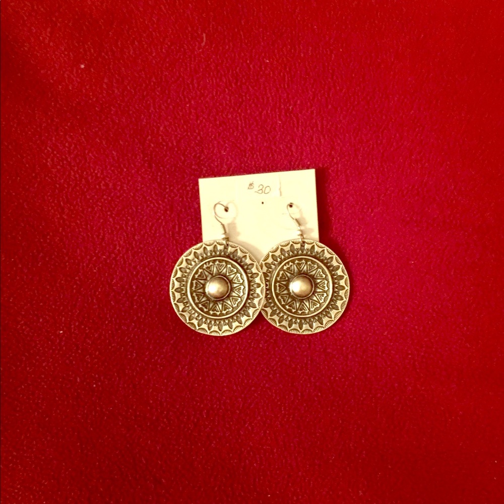 REDUCED-Pewter Large Disc with smaller disc inside